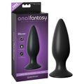 Premium Body-Safe Silicone Large Rechargeable Anal Plug – Black 13.5 cm (5.3'') with Vibrating Function