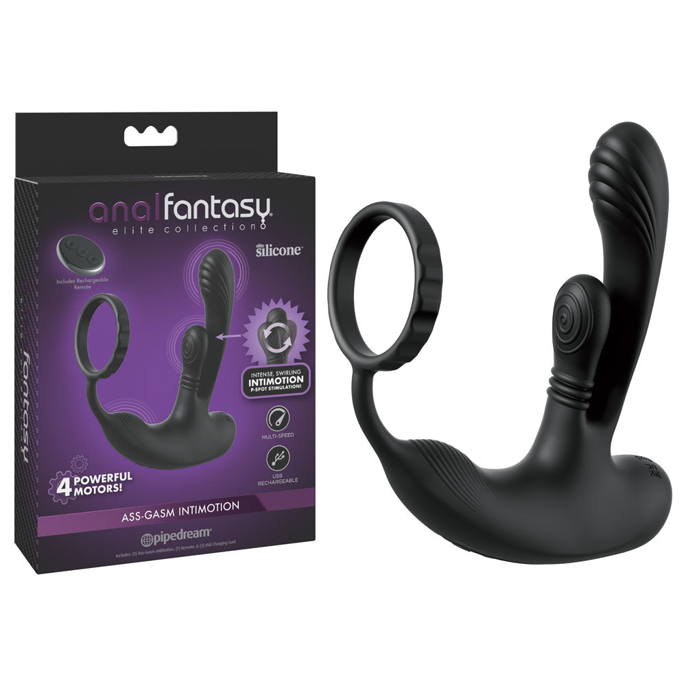 Anal Fantasy Prostate Massager – USB Rechargeable, Body-Safe Silicone – Black