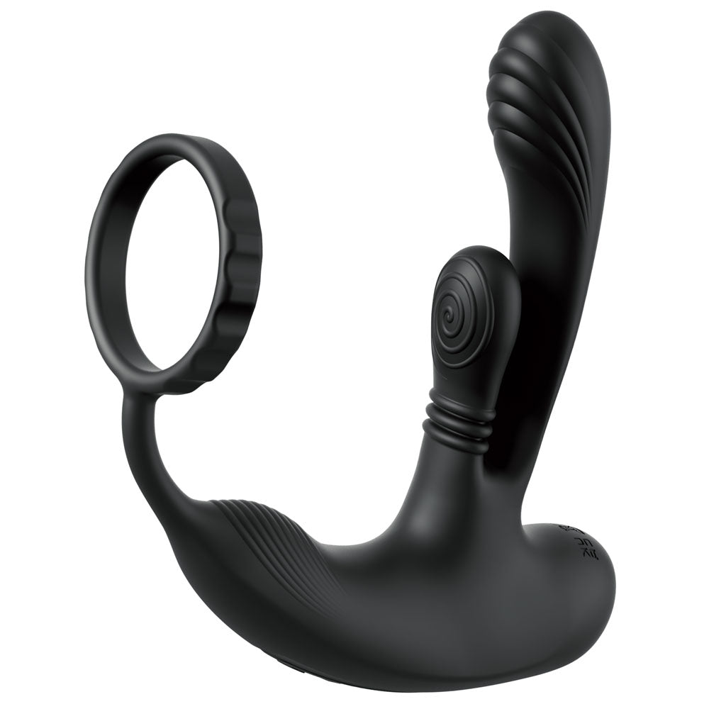 Anal Fantasy Prostate Massager – USB Rechargeable, Body-Safe Silicone – Black
