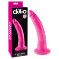 Dillio Dongs – Slim Design – Body-Safe Silicone – Pink – 17.8 cm