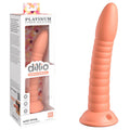 Dillio Platinum Wild Thing - 7'' Peach Body-Safe Silicone Dong (17.8 cm, Gender-Neutral, USB Rechargeable)
