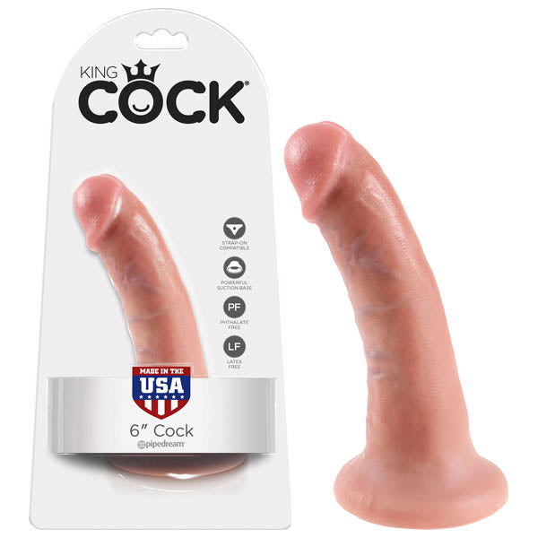 King Cock Dong – Realistic, Flesh – 15.2 cm