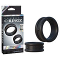 Fantasy C-Ringz Cock Rings – Max Width – Body-Safe Silicone – Black – Set of 2