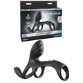 Fantasy C-Ringz Ultimate Couples Cage Max - Black USB Rechargeable Vibrating Cock Ring for Enhanced Pleasure