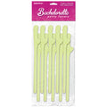 Glow in the Dark Dicky Sipping Straws – Fun Bachelorette Party Favors – Set of 10 (Reusable, Eco-Friendly)