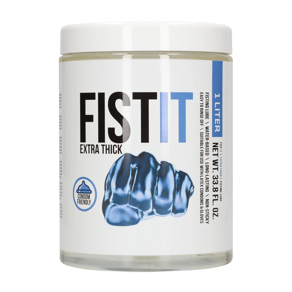 Pharmquests Fist-It Extra Thick Water-Based Lubricant – 1000 ml Tub for Enhanced Comfort and Pleasure