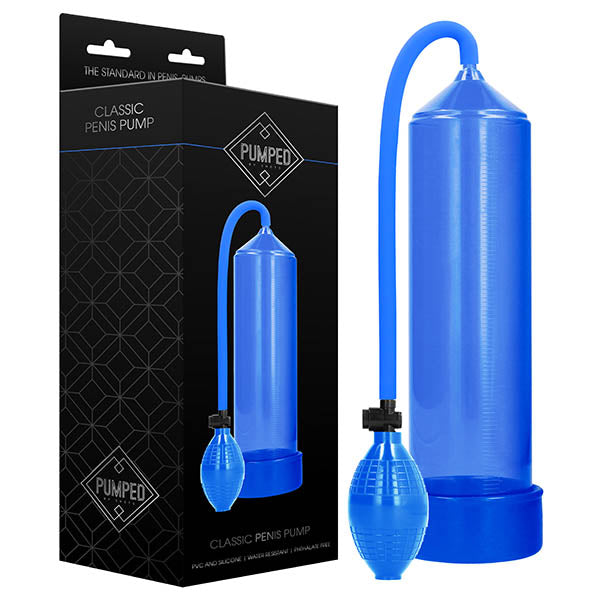 Pumped Classic Blue Penis Pump – Body-Safe, Non-Toxic, and Easy to Use
