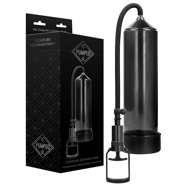 Pumped Comfort Beginner-Friendly Penis Pump - Sleek Black Design (Enhance Pleasure, Easy to Use)