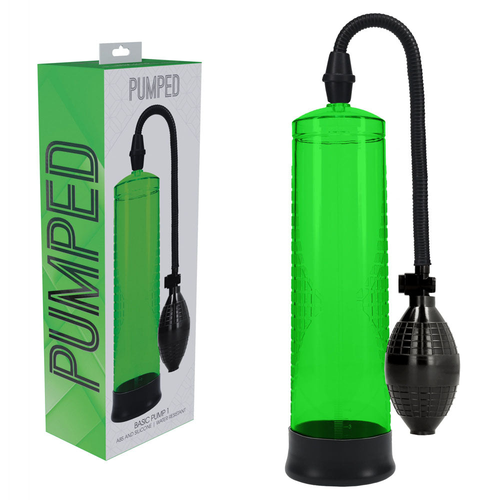 Pumped Penis Pump – Green –