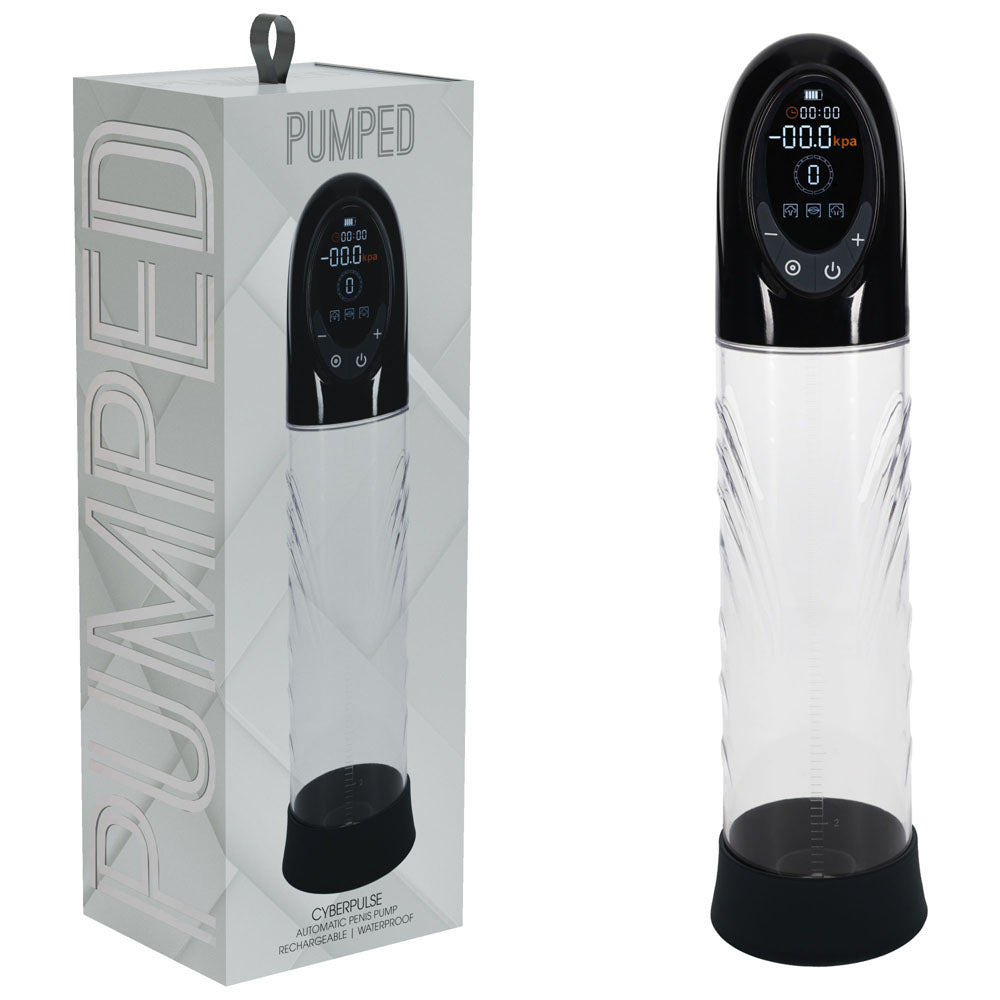 Pumped Penis Pump – USB Rechargeable, Automatic – Black