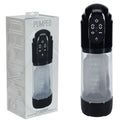 Pumped Masturbator – USB Rechargeable, Compact – Black/Clear