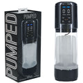 Pumped Masturbator – USB Rechargeable, Automatic – Gunmetal Grey/Clear