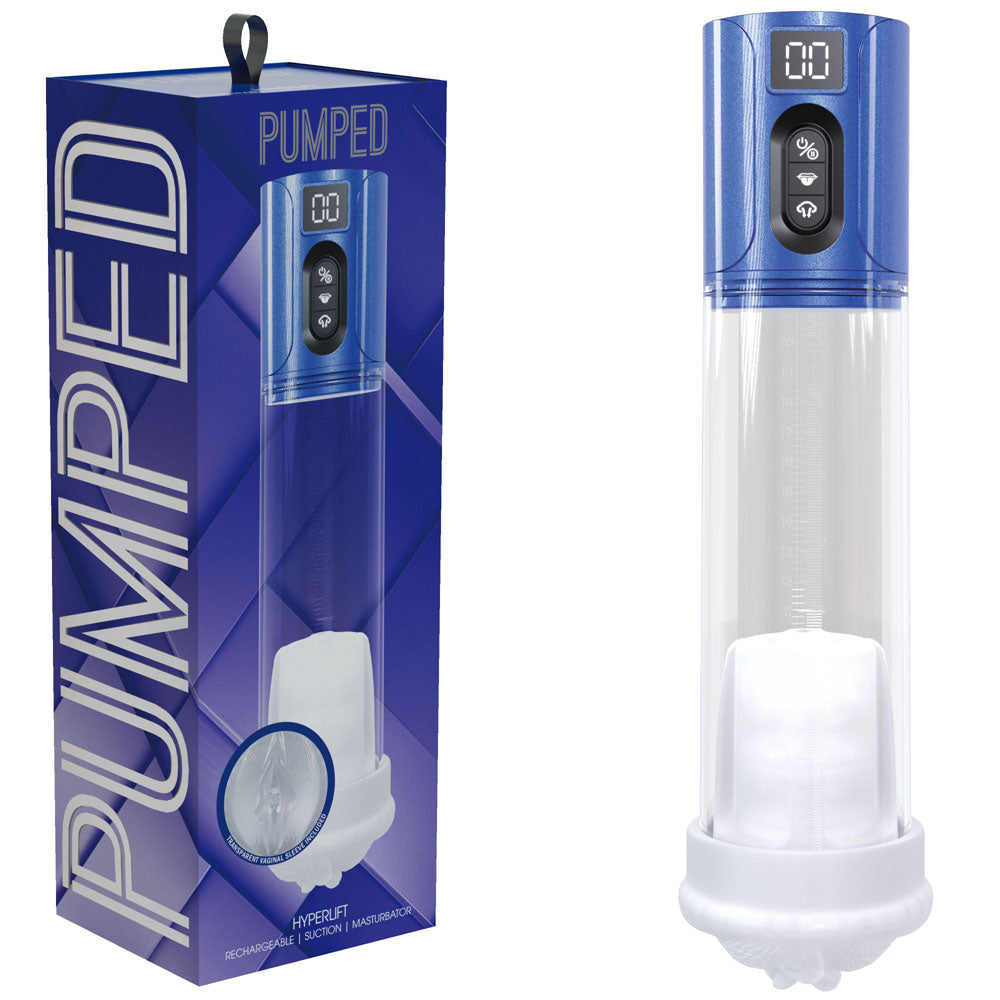 Pumped Pumps – USB Rechargeable, Auto Pump – Metallic Blue –