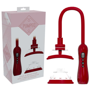 PUMPED red vulva and breast pump with tongue