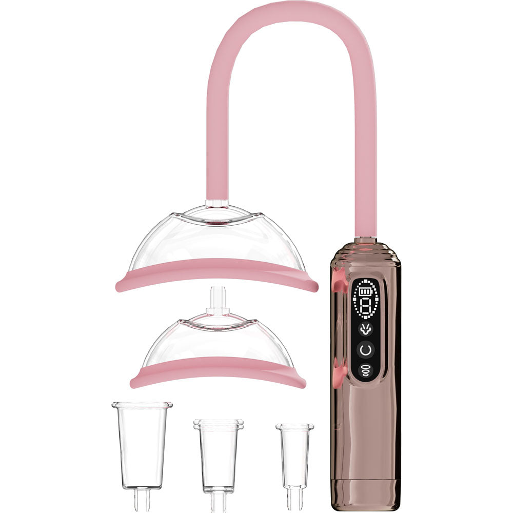 PUMPED rose gold vulva breast and nipple pump set – image 2