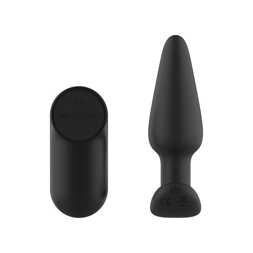 Passion Play Anal Toy – Vibrating, Body-Safe Silicone – Black – 10.4 cm
