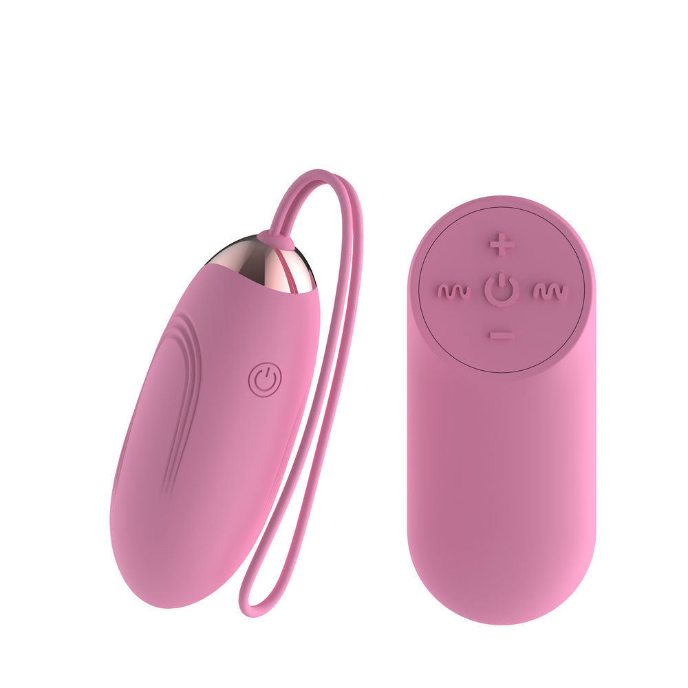 Passion Play Vibrating Egg – Rechargeable, Body-Safe Silicone – Pink – Small