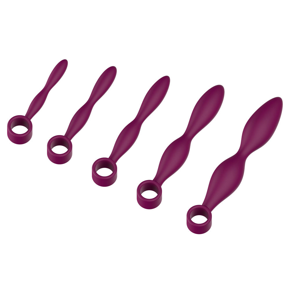 Passion Play Kegel Toys – Body-Safe Silicone – Purple – Set of 5 Sizes