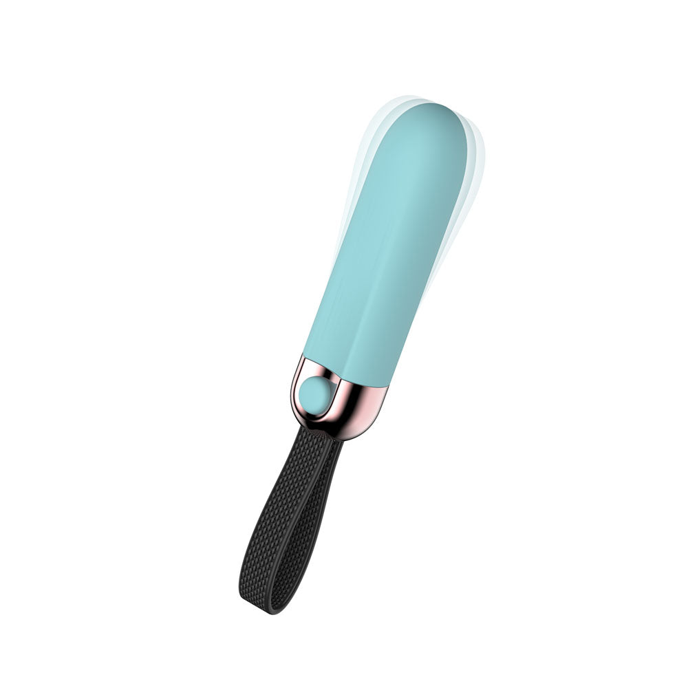 Passion Play Bullet – USB Rechargeable, Body-Safe Silicone – Blue – 8.5 cm