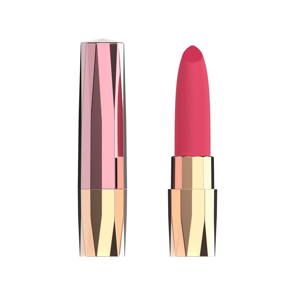 Passion Play Bullet Vibrator – Rechargeable, Body-Safe Silicone – Pink/Gold – 9.6 cm