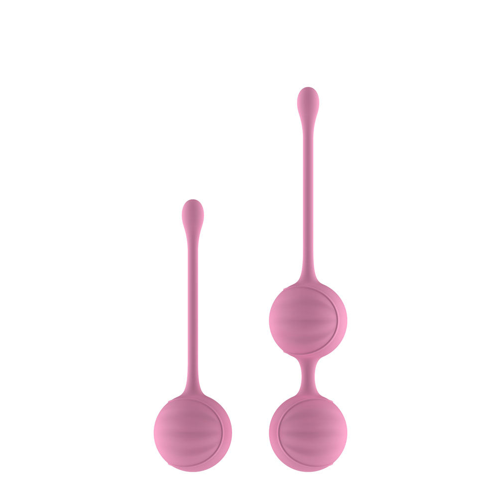 Passion Play Kegel Toys – Body-Safe Silicone – Pink – Set of 2