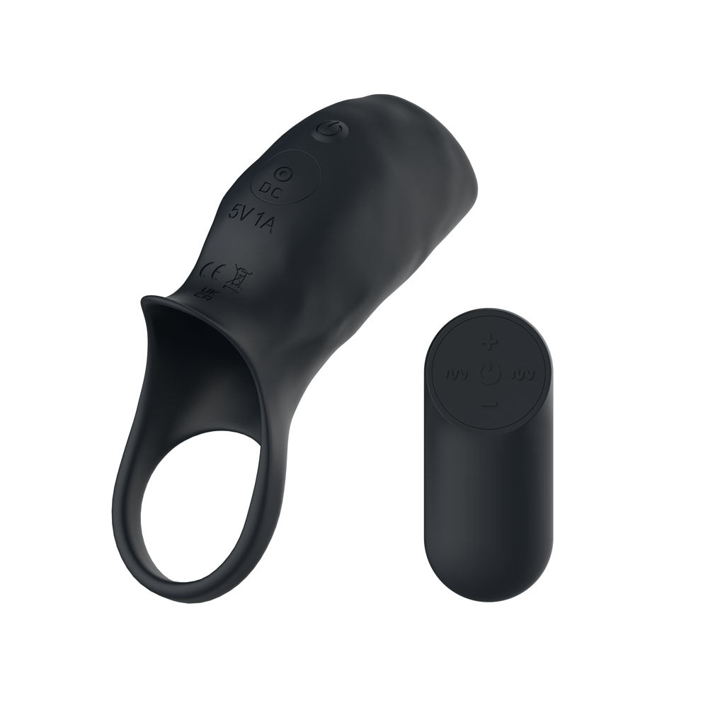 Passion Play Cock Ring – USB Rechargeable, Body-Safe Silicone – Black