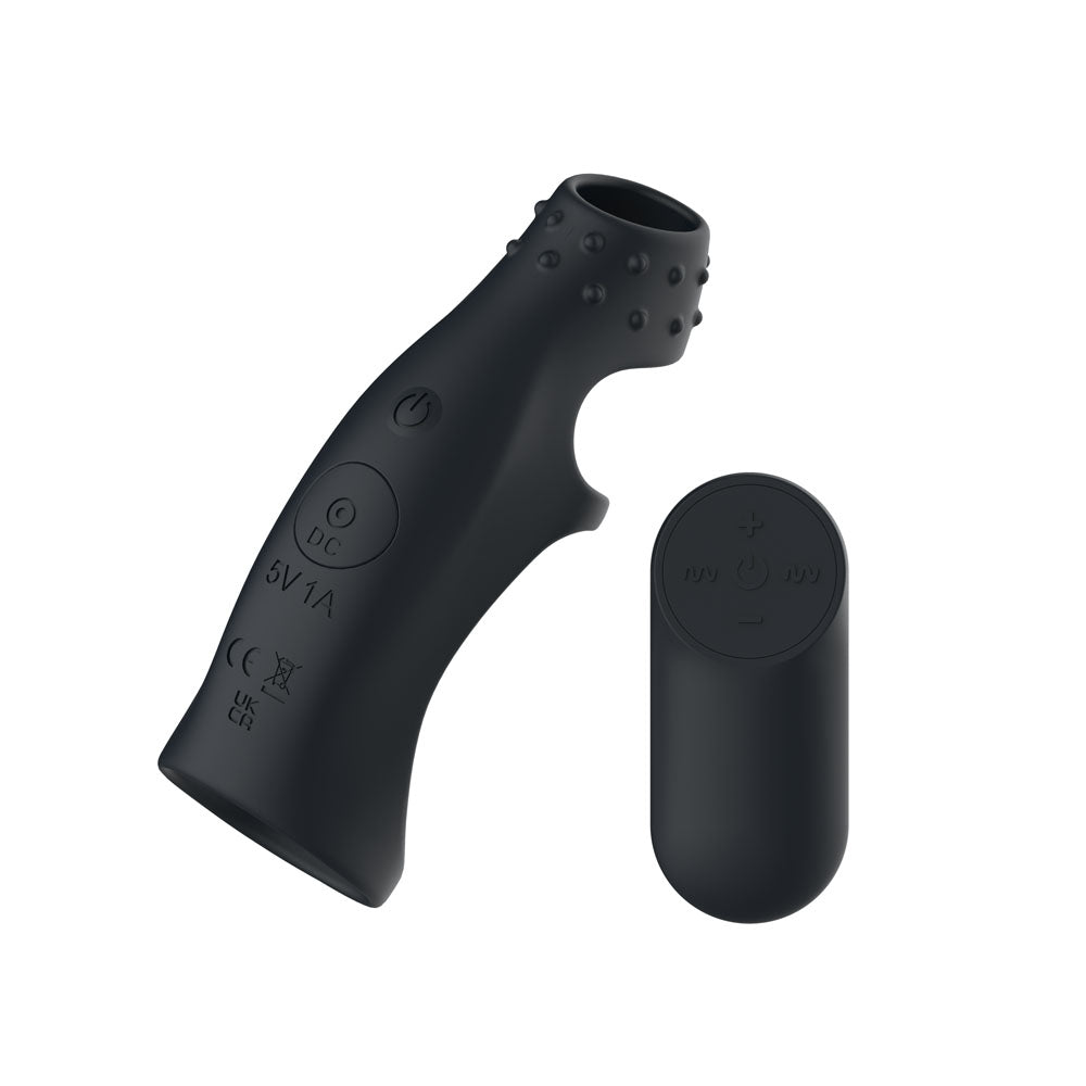 Passion Play Sleeve – USB Rechargeable, Body-Safe Silicone – Black