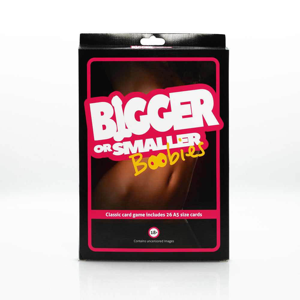 Bigger or Smaller Boobs - Fun Gender-Neutral Card Game for Friendly Competition and Laughter