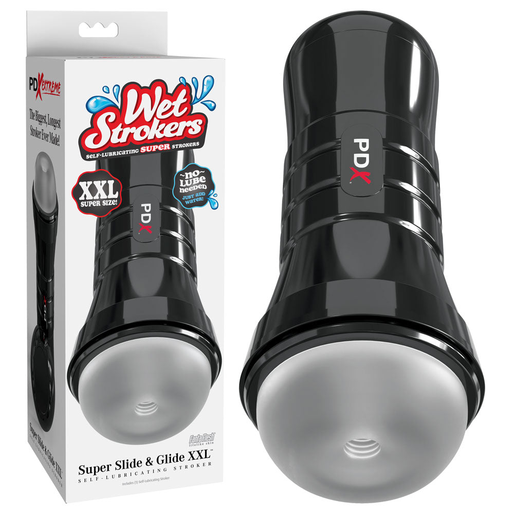 PDX Wet Masturbator – Super Slide & Glide – Clear – XXL