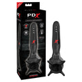 PDX Elite Masturbator – Vibrating, Body-Safe Silicone – Black
