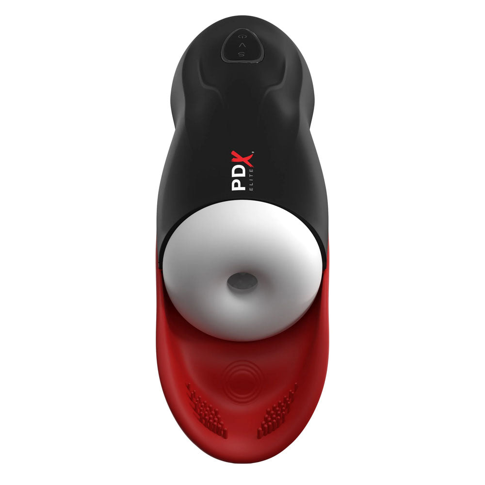 PDX Elite Masturbator – USB Rechargeable, Body-Safe Silicone – Black