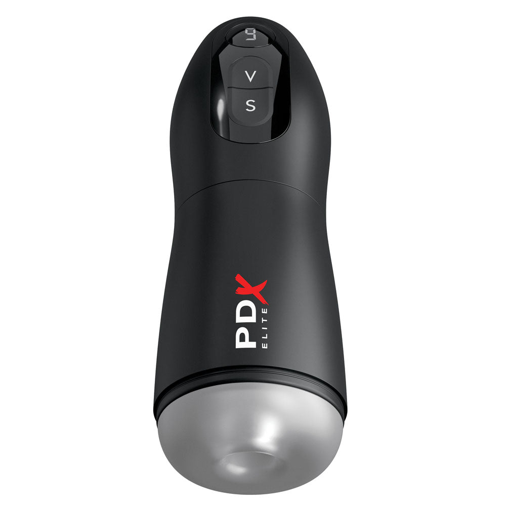 PDX Elite Masturbator – USB Rechargeable, Waterproof – Black