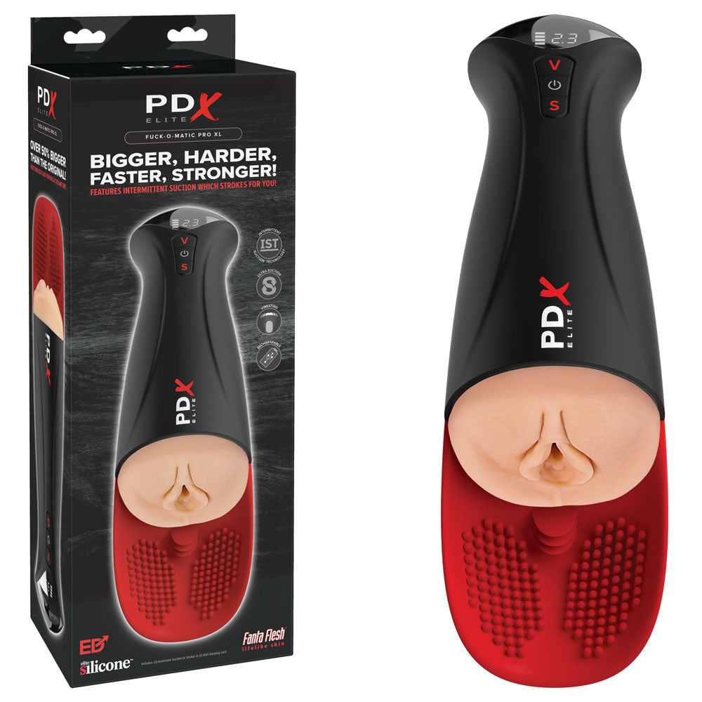 PDX Elite Masturbator – USB Rechargeable, Auto Stroker – Flesh – XL