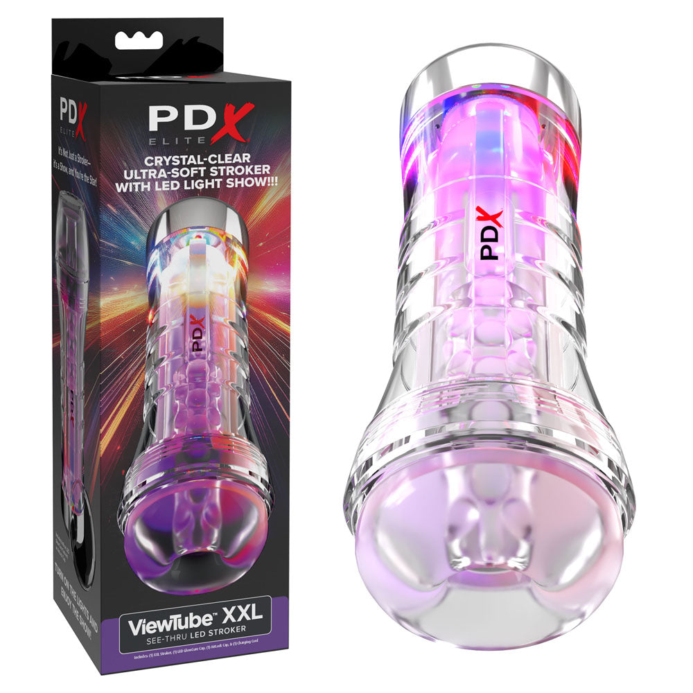 PDX Elite LED Stroker Bundle – Toy, Lube & Toy Cleaner – image 2