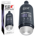 PDX Plus Masturbator – Suction Base, Discreet Design – Frosted Clear