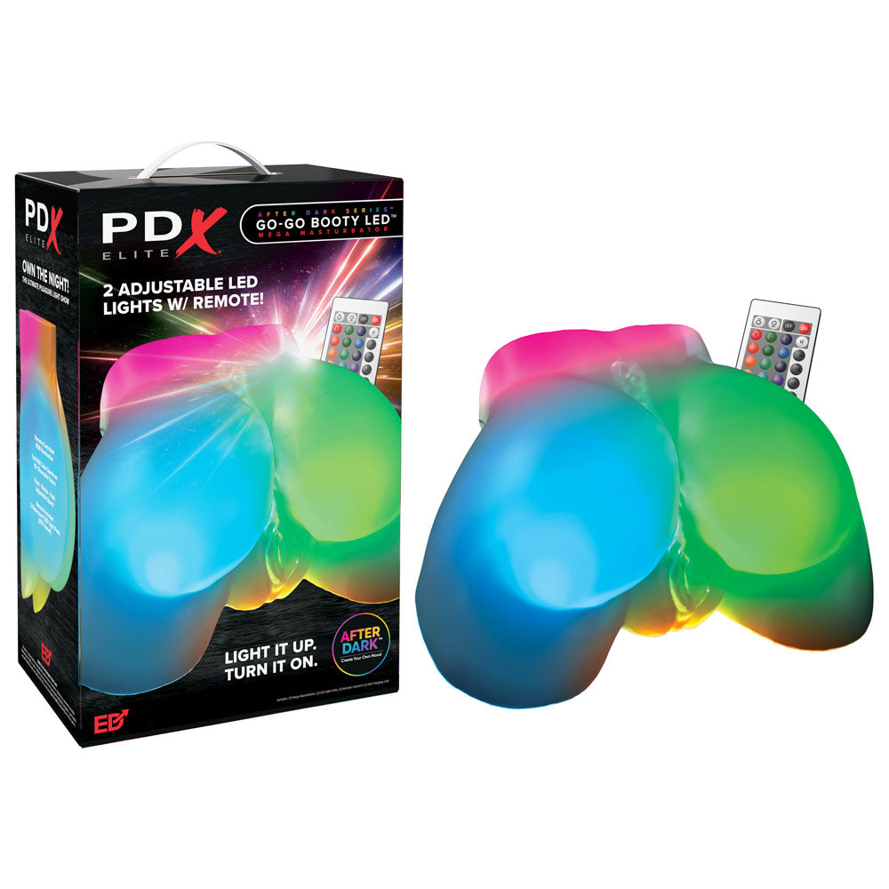 PDX Elite Masturbator – LED Feature – Clear