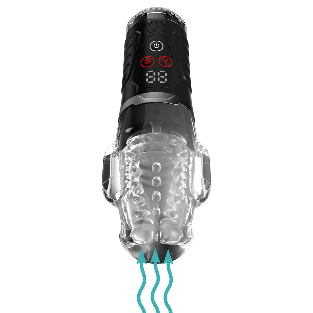 PDX Elite Masturbator – USB Rechargeable, Clear –