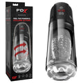 PDX Elite Masturbator – USB Rechargeable, Vibrating – Clear