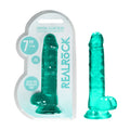 REALROCK DONG – Realistic – Body-Safe Silicone – Turquoise – 17.8 cm