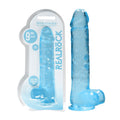 REALROCK Dongs – Realistic, Body-Safe Silicone – Blue – 9 in