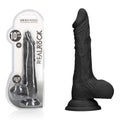 REALROCK Dong – Realistic, Body-Safe Silicone – Black – 25.4 cm