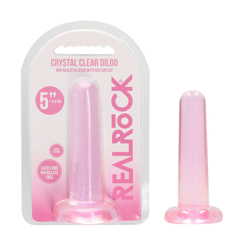 REALROCK Dongs – Non-Realistic, Suction Cup – Pink – 13.5 cm
