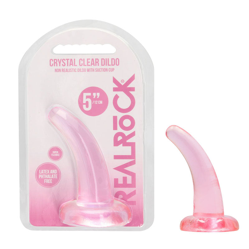 REALROCK DONG – Non-Realistic, Suction Cup – Pink – 11.5 cm