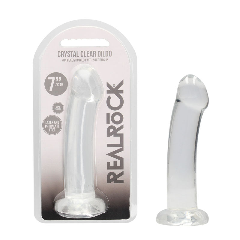 REALROCK Dongs – Suction Cup – Clear – 17 cm