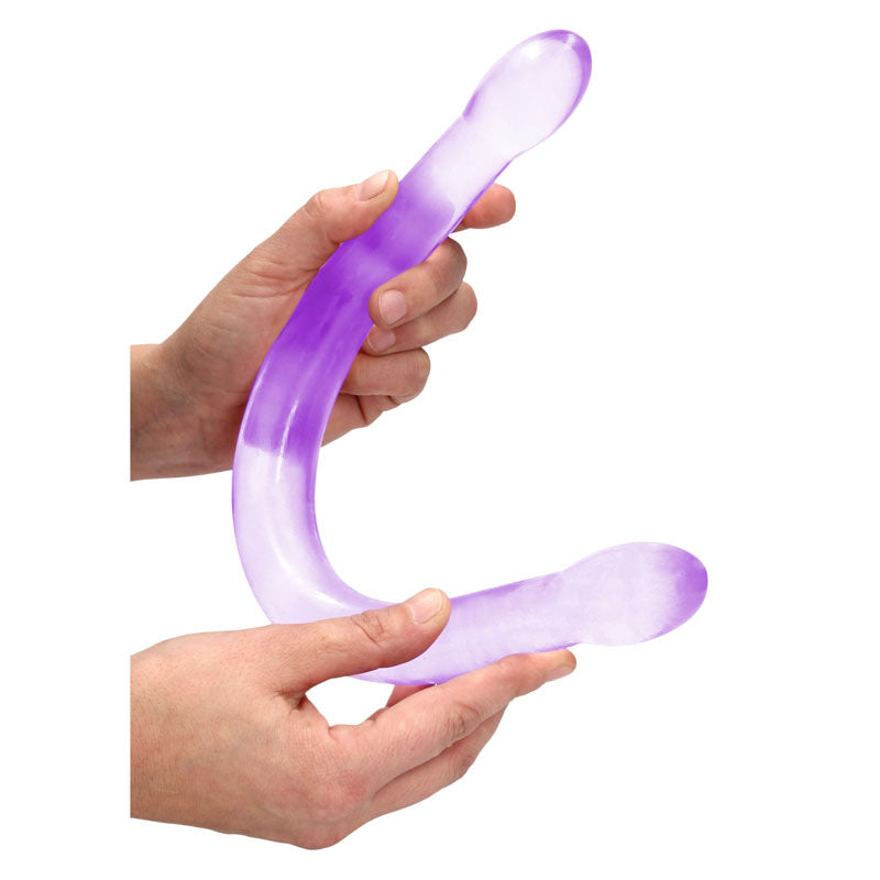 REALROCK Double Dong – Non-Realistic, Body-Safe Silicone – Purple – 42 cm