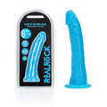 REALROCK 15.5 cm Glow-in-the-Dark Neon Dong - Blue (Body-Safe Silicone, 6'')
