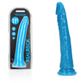 REALROCK 29 cm Glow-in-the-Dark Neon Dong - Blue (11'') Body-Safe Silicone Vibrator
