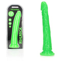 REALROCK 29 cm Glow-in-the-Dark Neon Dong – Slim Design in Vibrant Green (11 inches, Body-Safe Silicone)