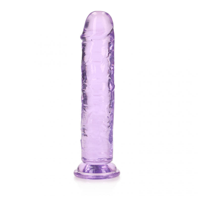 REALROCK Dongs – Straight Shape – PVC – Purple – 18 cm