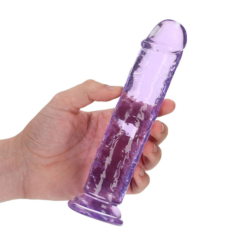 REALROCK Dongs – Straight Shape – PVC – Purple – 18 cm